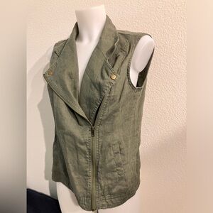 Cynthia Rowley sleeveless linen jacket!